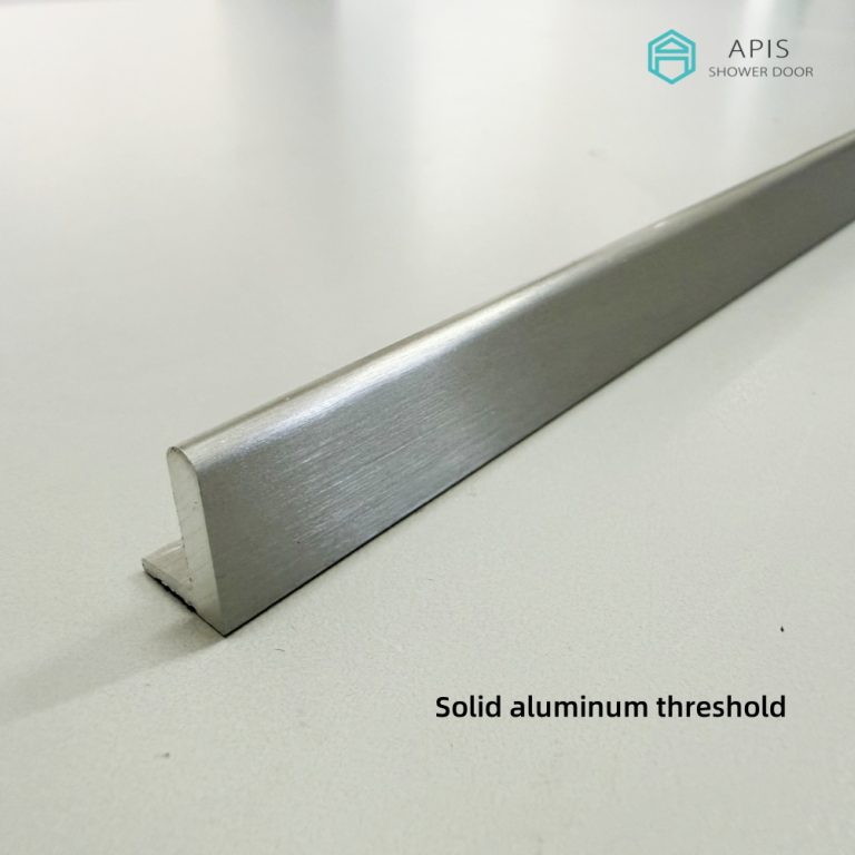 Solid aluminum threshold